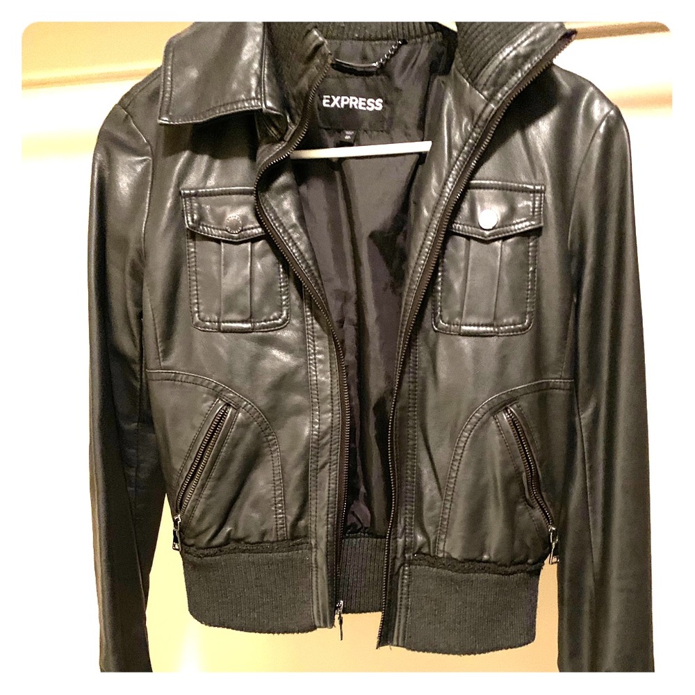 Express leather jacket